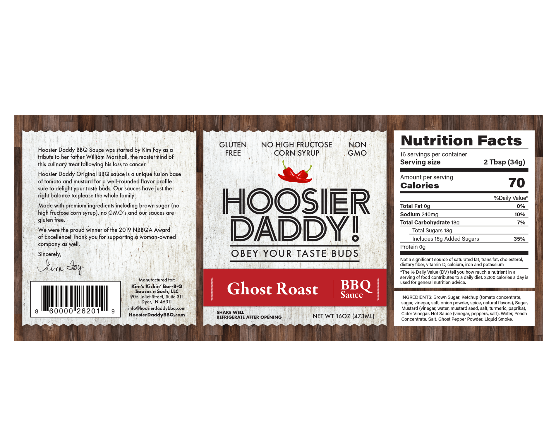 Hoosier Daddy BBQ Sauce Six Pack Mix & Match